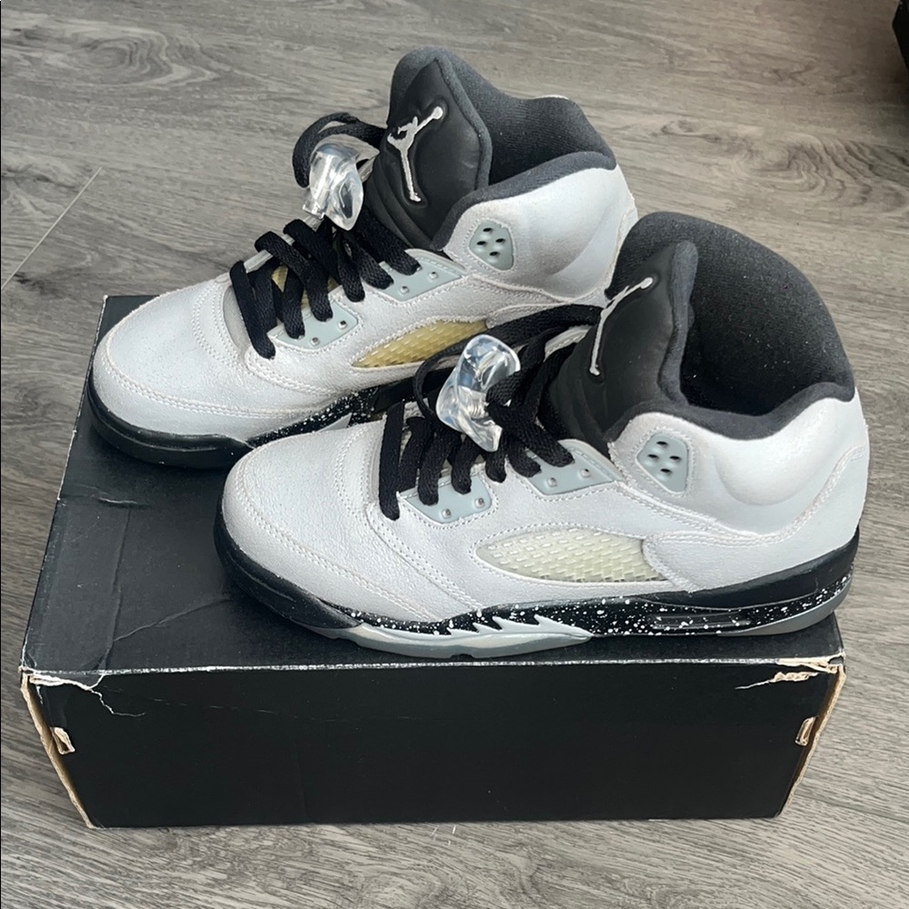 Air Jordan 5 Retro Sneakers in Gray and Black